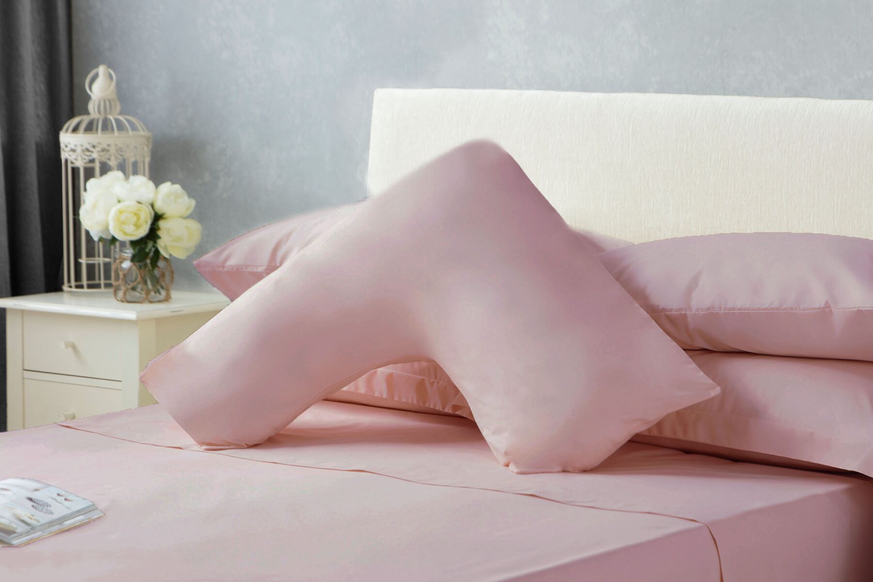 Percale VShaped Pillowcase Fashion Colours Belledorm