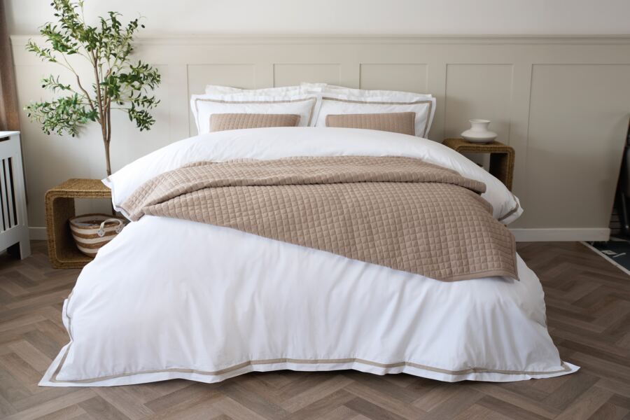 Aarie Oxford Duvet Cover Set Aarie Oxford Duvet Cover Set