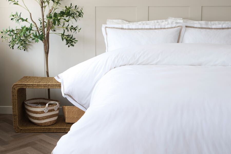 Aarie Oxford Duvet Cover Set Aarie Oxford Duvet Cover Set