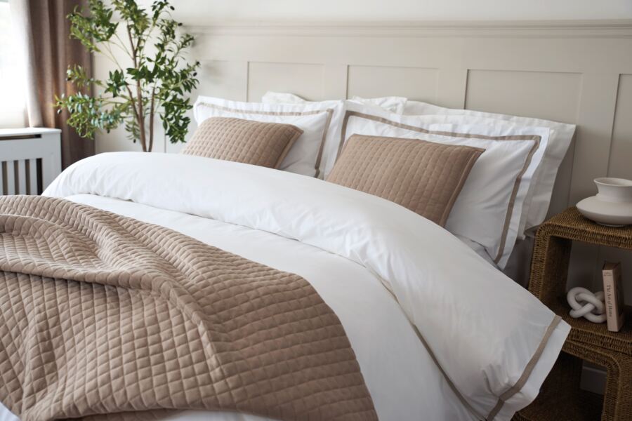 Aarie Oxford Duvet Cover Set Aarie Oxford Duvet Cover Set