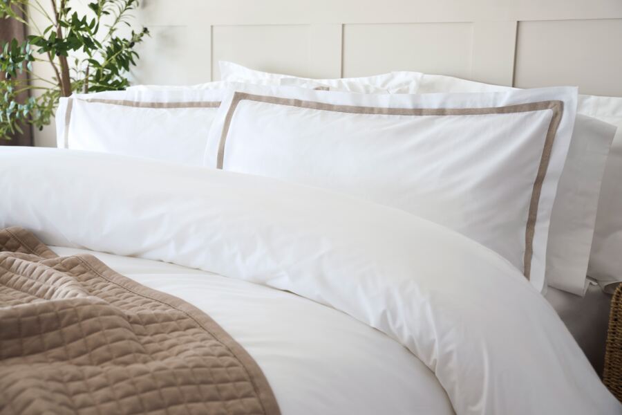 Aarie Oxford Duvet Cover Set Aarie Oxford Duvet Cover Set
