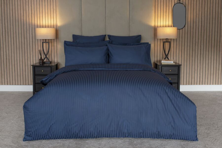 Hotel Suite 540 Count Satin Stripe Duvet Cover Set Hotel Suite 540 Count Satin Stripe Duvet Cover Set