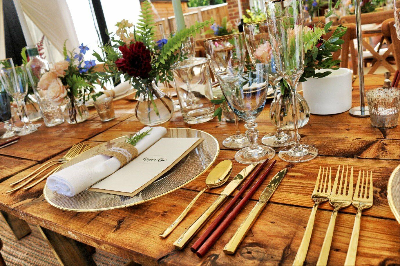 Beautiful Luxurious Rectangular Table - Alexandra Collection